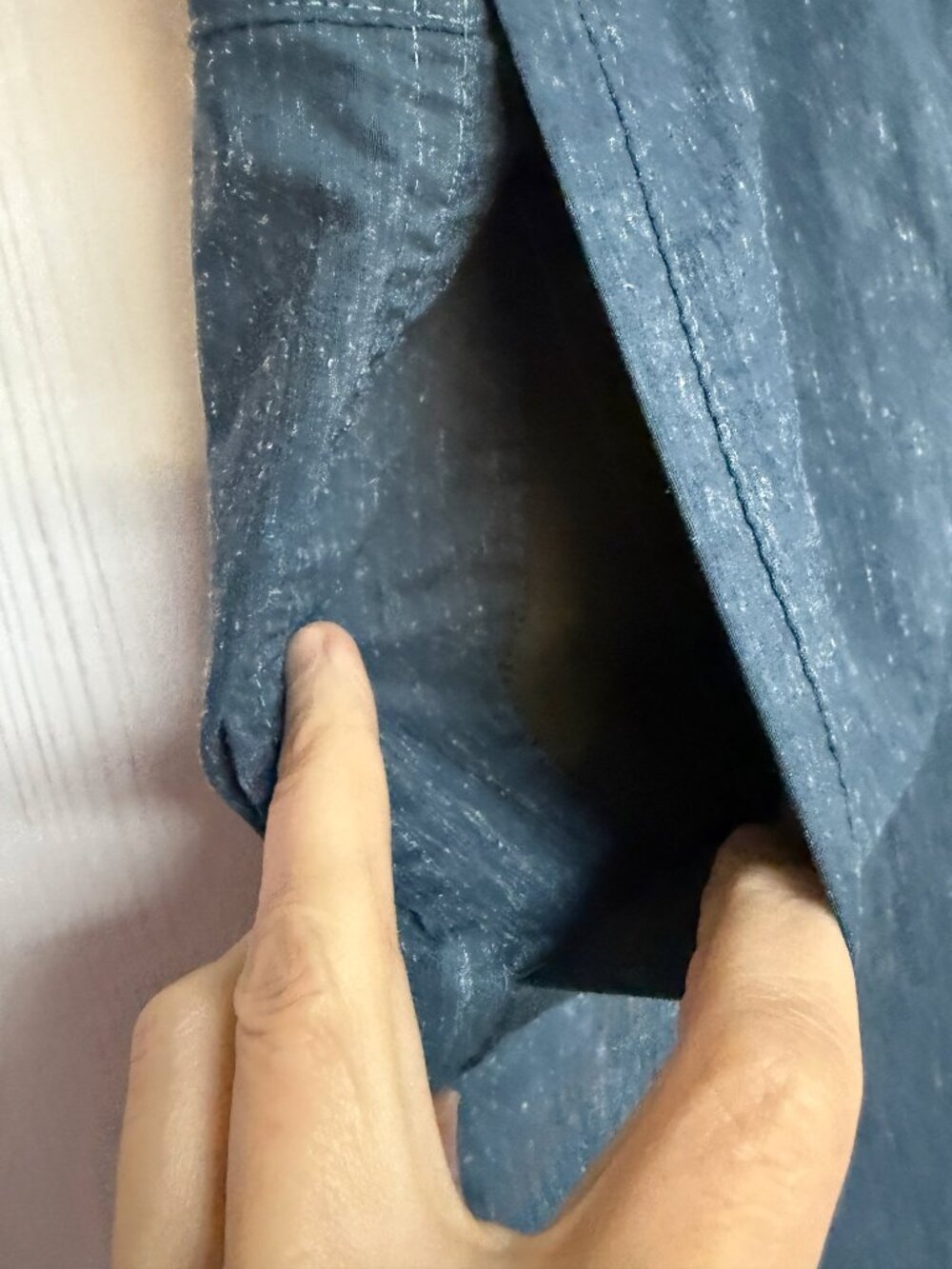 KÜHL Men’s Getaway Shorts Medium Blue Textured Hemp Stretch‎ EUC - Picture 2 of 13